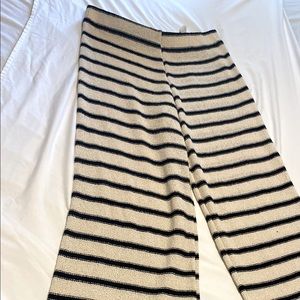 Zara knit wide leg pants